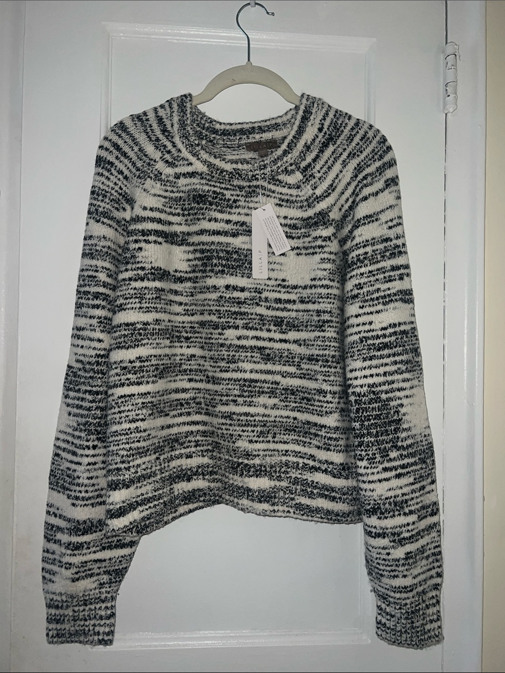 Lilla P zebra chunky knit  sweater